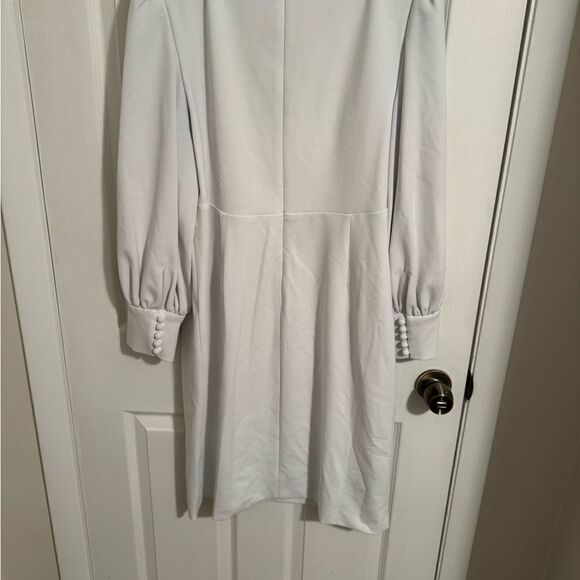Calvin Klein - white puff sleeve classic dress size 16 - Picture 4 of 5